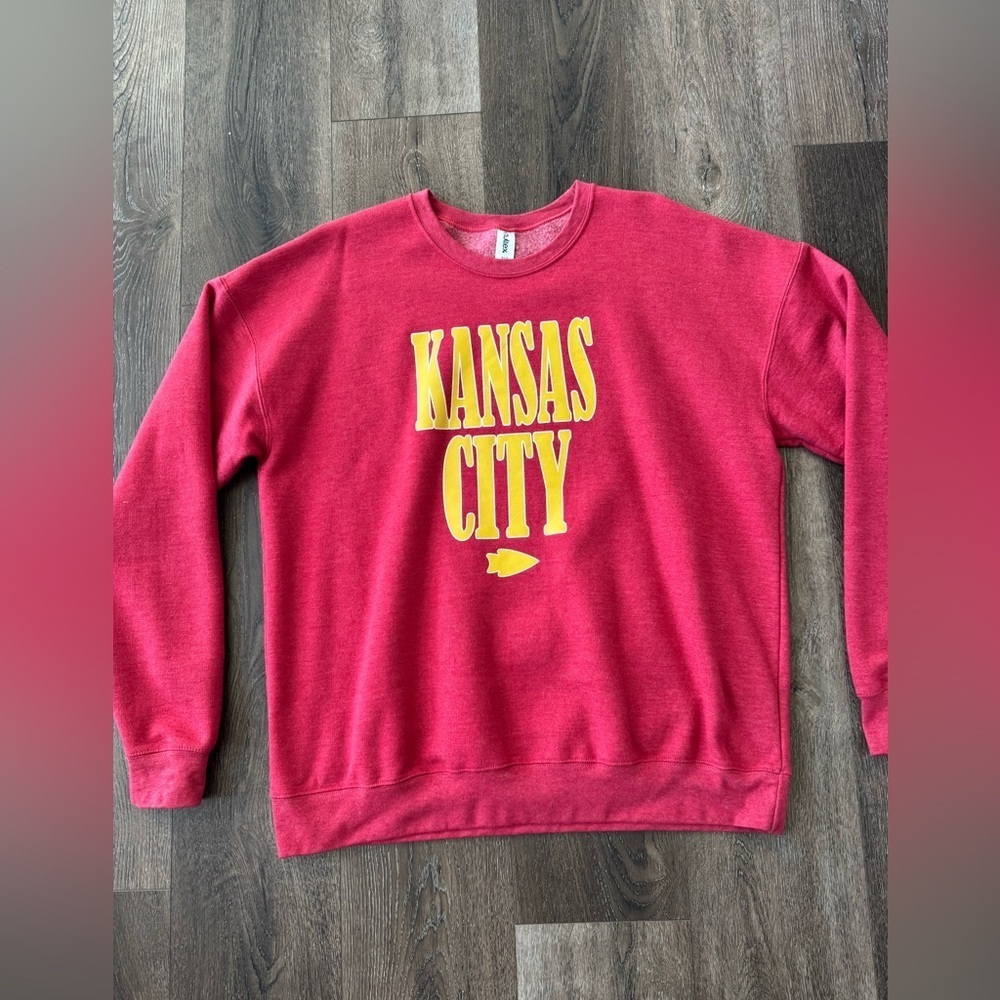 Tultex Brand Red Kansas City Sweatshirt
